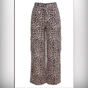Nasty Gal Leopard Print Cargo Pants